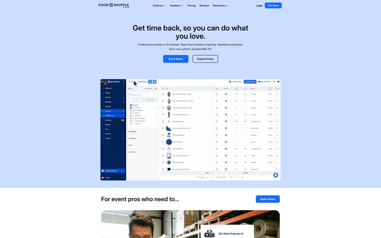 GoodShuffle Pro website
